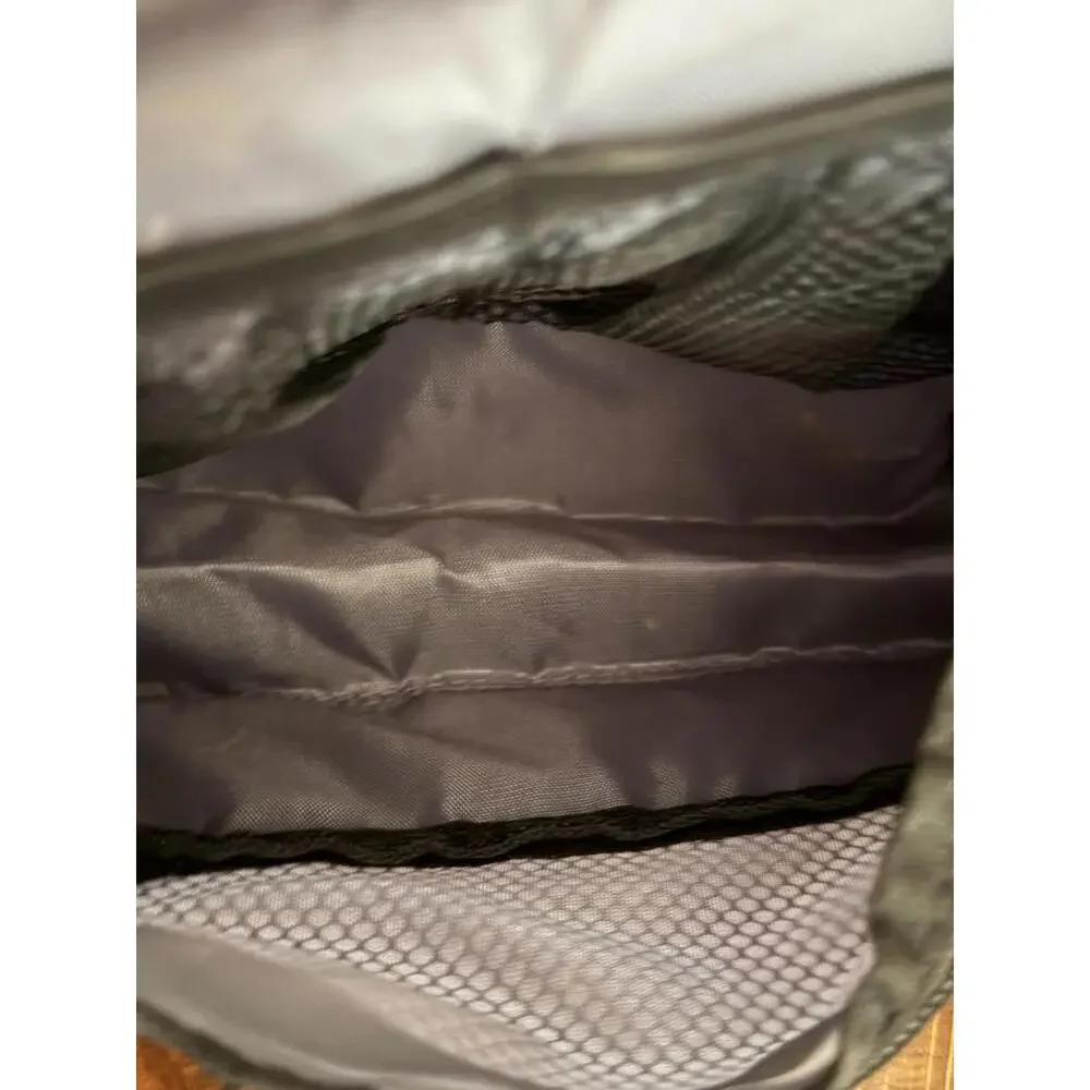 Vintage 1990s Ballistic Nylon Hanging Toiletry Bag Black Travel Organizer